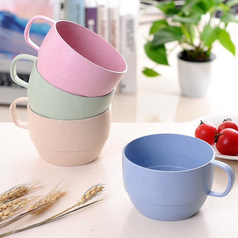 1pcs Small Cup Cups Degrees Rotated With Handle Trainning Feeding Safe Leakproof Infant Water