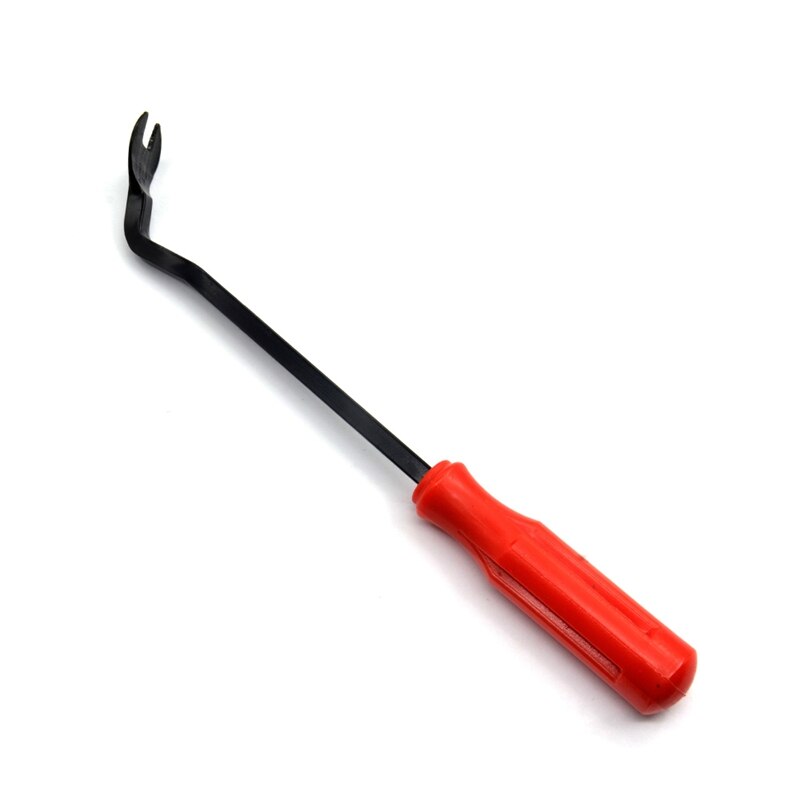 Car Door Interior Trim Clip Panel Upholstery Fastener Clip Remover Tool Screwdriver Nail Puller 6 Inch Red