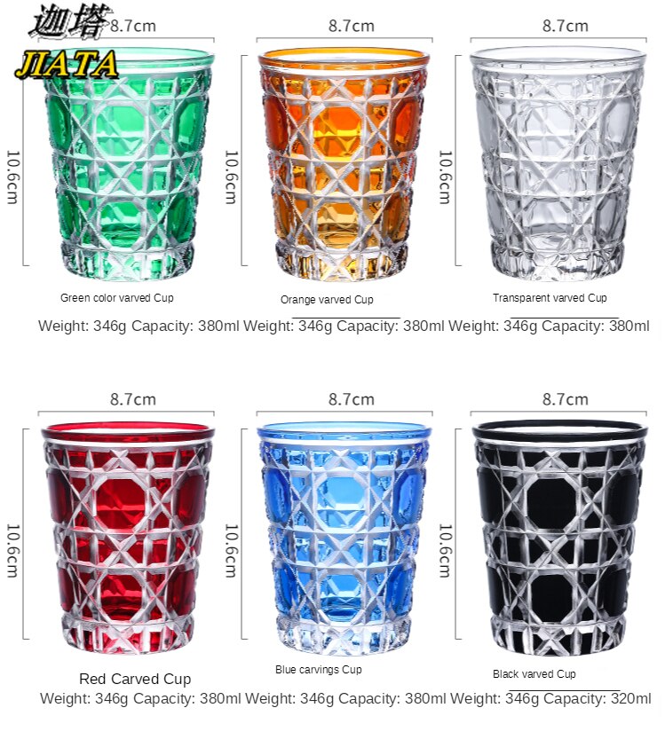 Diamond Whiskey Glass Beer Glass Water Glass Crystal Cut Glass Ins European Style Glass Luxury Simple Coffee Crystal Glass