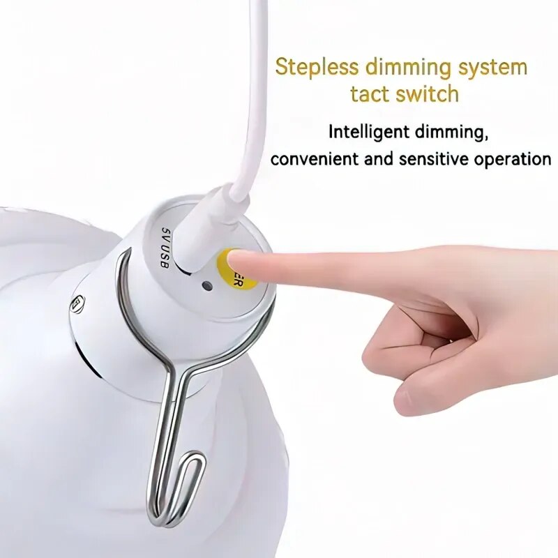 Bulb Lamp Stall Emergency Light Household USB Rechargeable Charging Bulbs Bedroom Outdoor Night Camping Portable Lanterns
