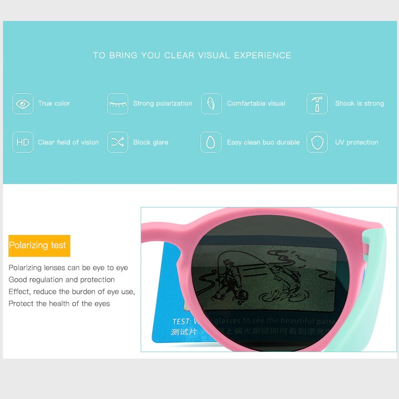 Gafas de sol polarizadas de goma niños TR90 niños niñas espejo Polaroid gafas de sol gafas de seguridad de silicona para niños bebé UV400