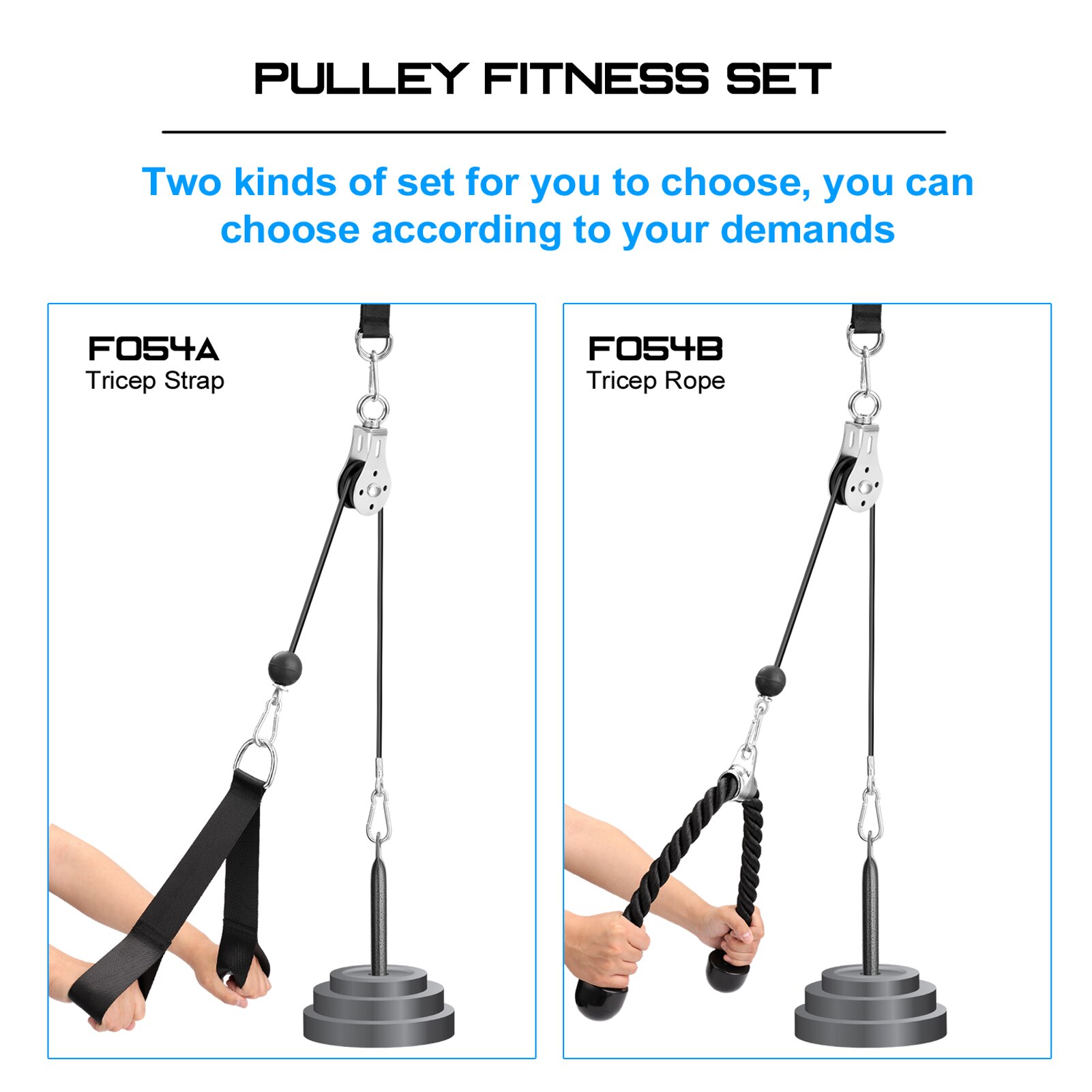 Fitness Diy Katrol Kabel Machine Attachment System Arm Biceps Triceps Hand Sterkte Trainning Home Gym Workout Uitrusting Set