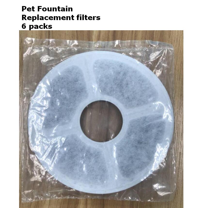 2Pcs/4Pcs/6Pcs Actieve Kool Filters Houtskool Filter Vervanging Voor Fontein Voor Kat Hond Huisdieren drink Water