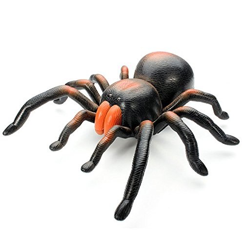 Araña teledirigida con Control remoto para niños, juguete eléctrico de animales, iluminación infrarroja, simulación, divertido, novedad, de Navidad