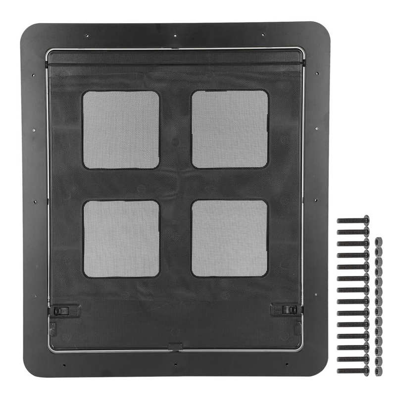 Pet Dog Cat Door Safety Enclosure Pet Small Dog Cat Screen Door Sliding Screen with Magnetic Flap Supply Simple Installation