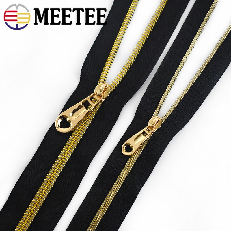 20 stk meetee hjerte glidelås glidere for 3# 5#  nylon glidelås klær lommebok lomme glidelås hode bag zip reparasjonssett gjør-det-selv tilbehør