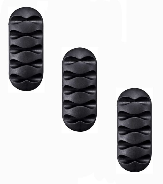 Organizer robić kabli uchwyt na drut elastyczny USB oplot na kable uporządkowane klipsy silikonowe robić samochodu klawiatura z myszką ochraniacz słuchawki: 5 Clips -3 szt