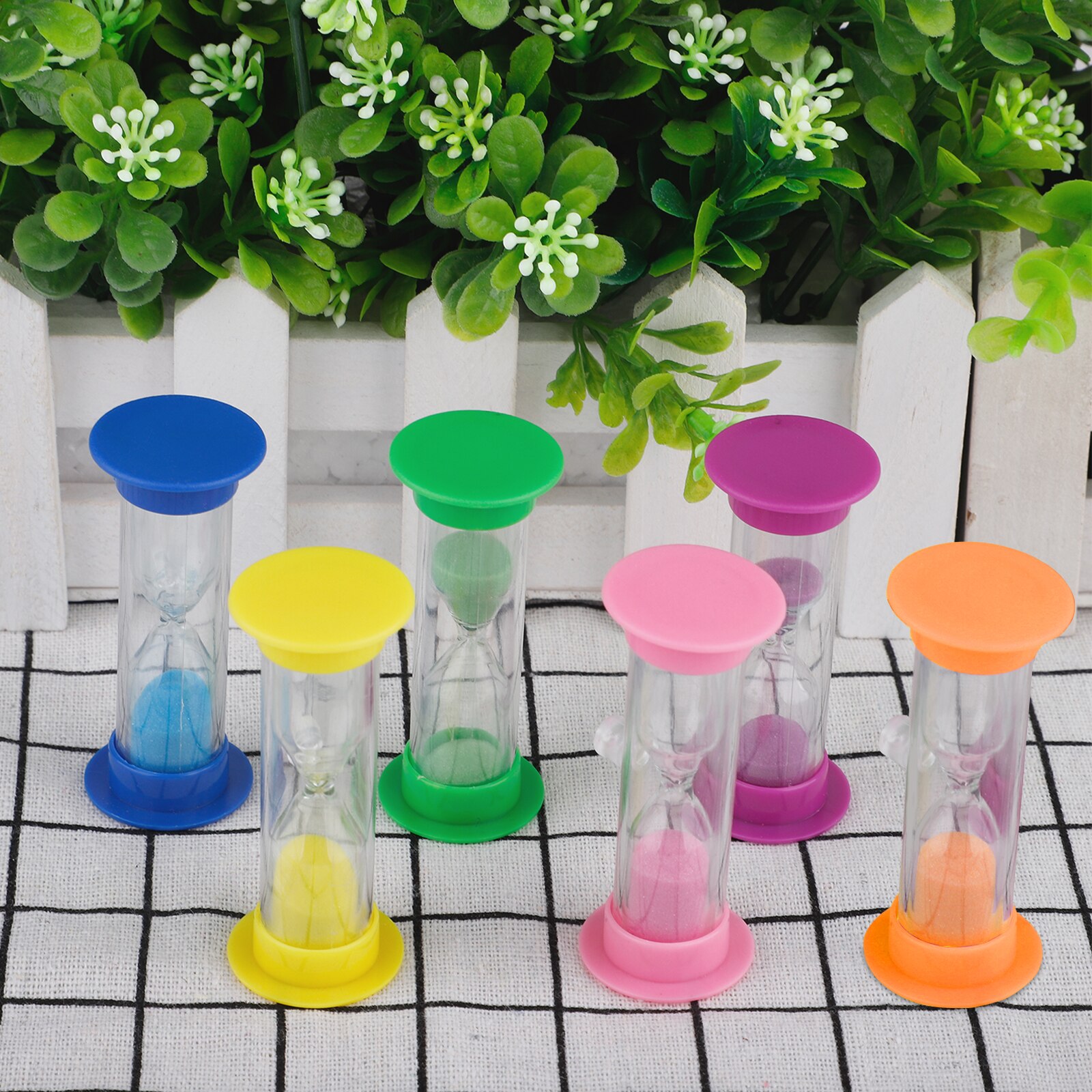 3-Minute Hourglasses Children Teeth Brushing Timer with Suction Cup Home Decor Hourglasses Toothbrush Timer For Brushing Kids