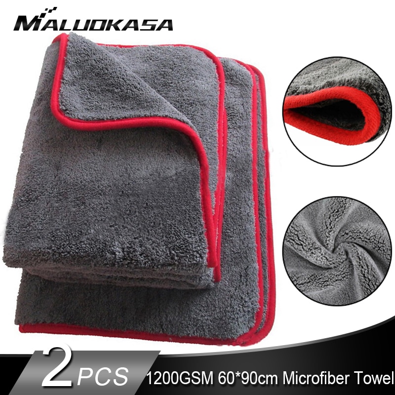 60*90 1200 gsm bildetaljer mikrofiberhandduk bilrengöring torkduk tjock biltvätttrasa för bilar kök bilvårdsduk