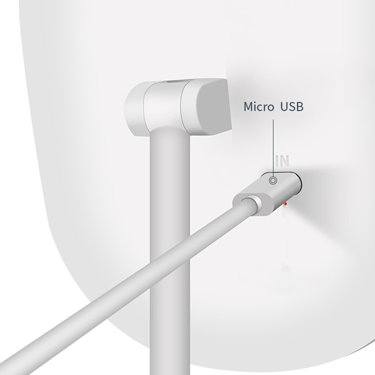 Mini LED Lighted Makeup Mirror Table Stand USB Rechargeable Light Lamp Rotatable Desktop Vanity Mirrors With Cosmetic Organizer