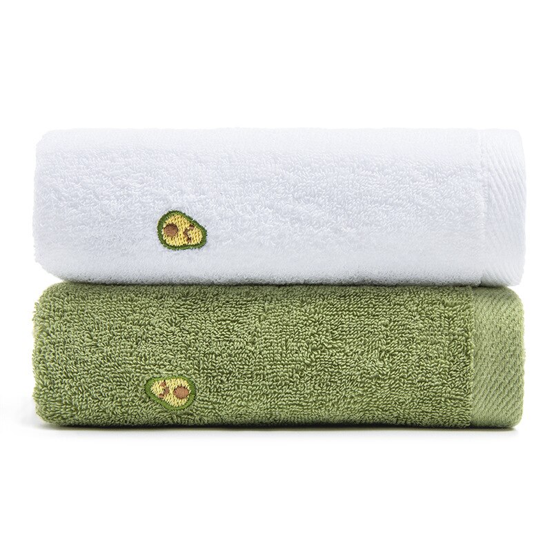 Luxe Badstof Wassen Gezicht Handdoeken Thuis Badhanddoek Voor Volwassen Huishoudtextiel Gereedschap Zachte Absorberende Avocado Jaar Hand handdoek 35x75cm