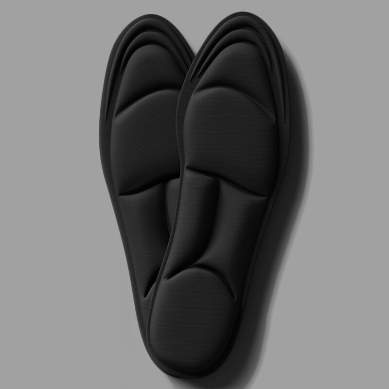 Comfort Memory Foam Orthopedische Inlegzolen Voor Schoenen Vrouwen Mannen Platte Voeten Arch Ondersteuning Plantaire Fasciitis Massage Sport Schoen Pads: Black Color / EU40-46 for Men
