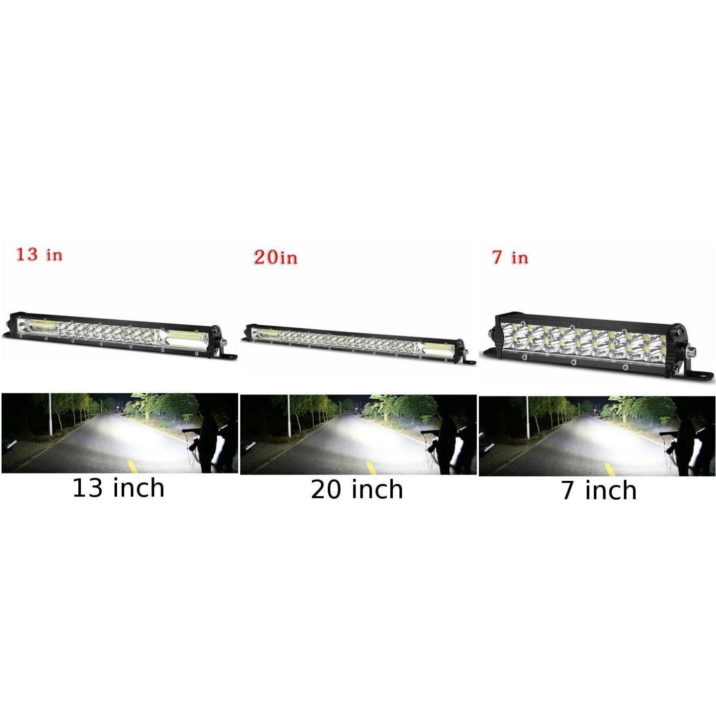 Parts LED Light Bar Shockproof Waterproof White 6000K Auto Dustproof Fog