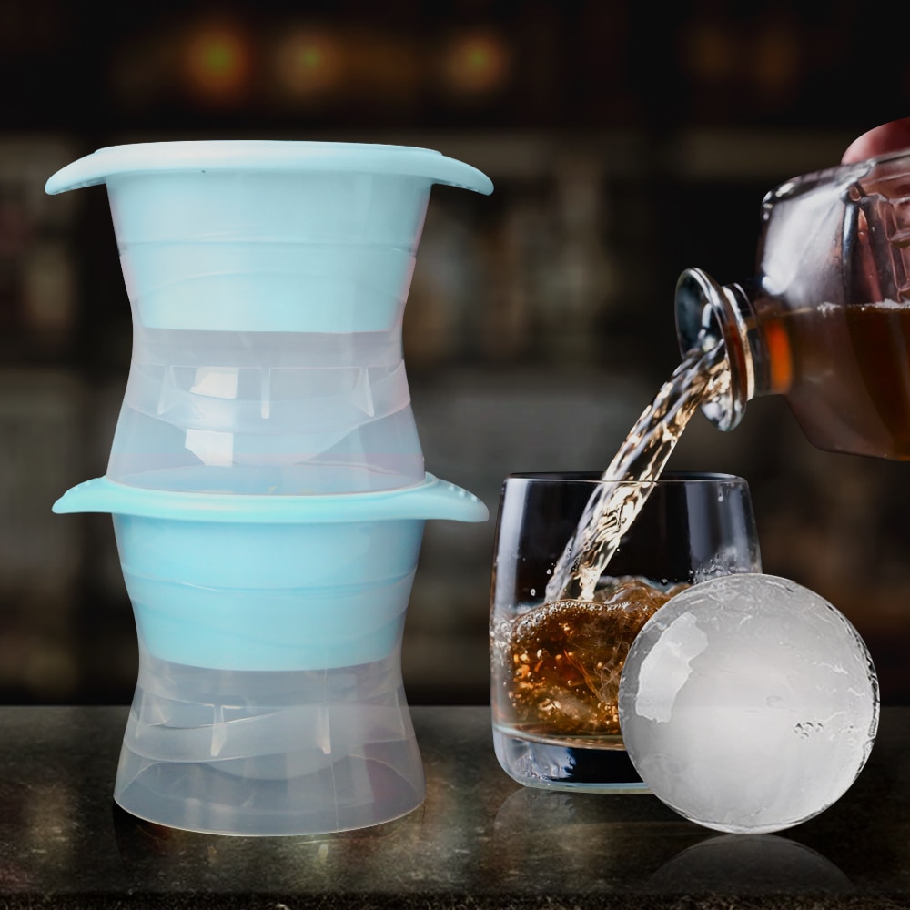 1PC Whisky okrągły hokej na lodzie formy silikonowe kuliste kostki lodu formy hokej producent pojemnik na lód zamrażarka lodu formy kuchenne gadżety