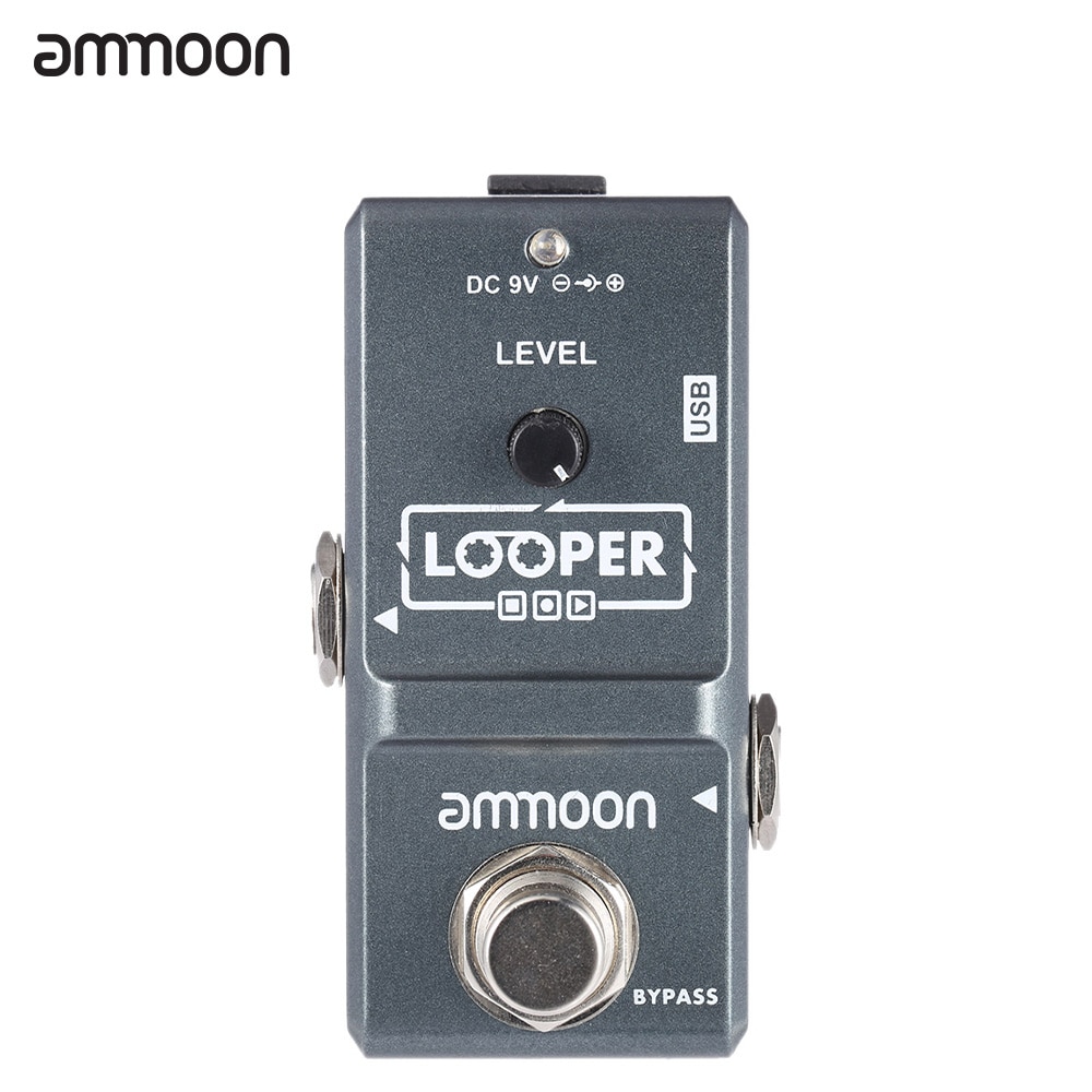 Ammoon AP-09 Looper guitarra Pedal Nano Series bucle Pedal de efecto guitarra eléctrica Bypass verdadero regrabaciones ilimitadas partes de guitarra