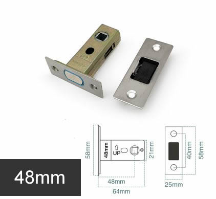 Magnetic mute magnetic lock Silent lock body Bathroom door magnetic lock core Eccentric lock Margin 22mm 25mm 30mm 35mm 40mm 50: SKY BLUE