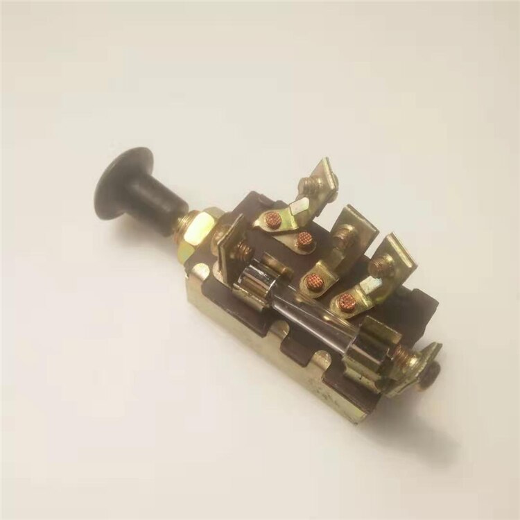 Agricultural tractor headlight switch single gear dual gear hand push pull switch car truck modified horn wiper switch