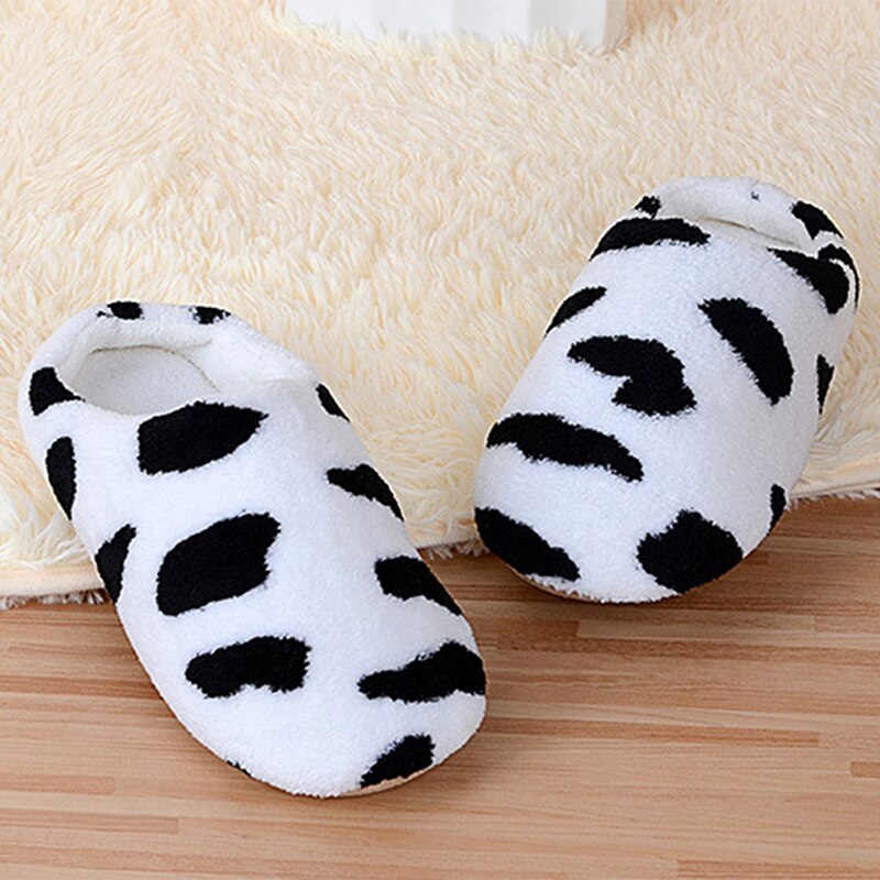 Inverno feminino casa chinelos sapatos dos desenhos animados não-deslizamento macio inverno quente casa chinelos interior quarto amantes casais sapatos de chão