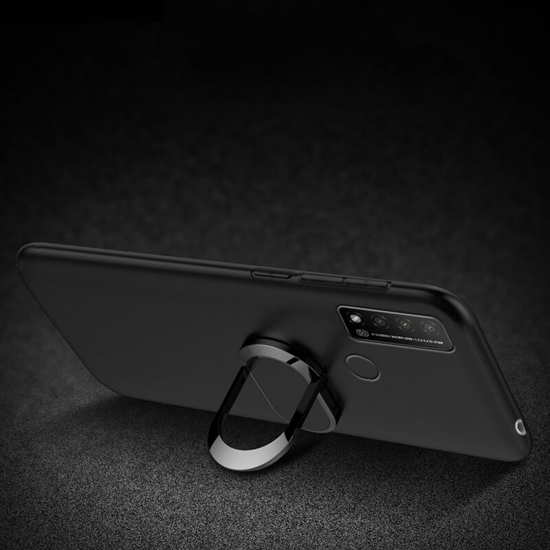 Telefoon Funda Tcl 20 R 5G 20SE 20B 20E 20Y Case 4Gb 128Gb Rood Zwart Blauw Vinger ring Soft Silicon Coque Voor Tcl 20R 5G 20 Se Cover