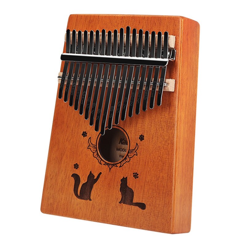 Instrumento Musical kalimba de 17 tonos para principiantes, Piano de pulgar portátil, instrumento Musical tradicional