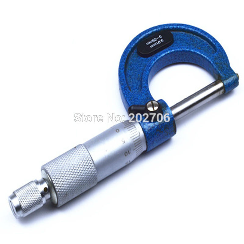 0-25mm Painted frame Outside micrometer 25mm micrometer