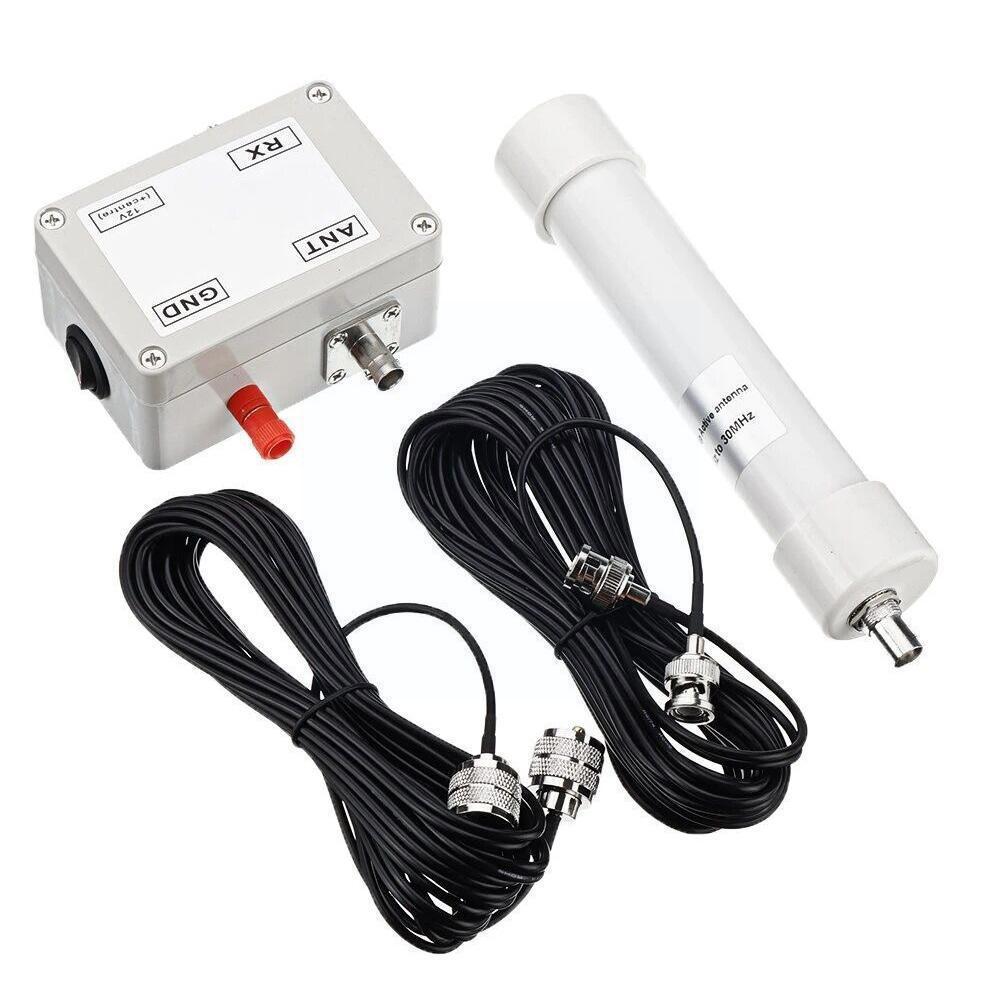 Active Receiving Antenna Mini Whip Vlf Cable Receive Antennas Lf Connect Sdr Hf Vhf Signal With 10khz-30mhz A8b6