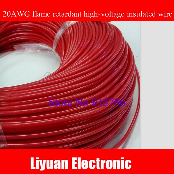 5M DC40KV pulse 80KV 20AWG flame retardant high-voltage insulated wire