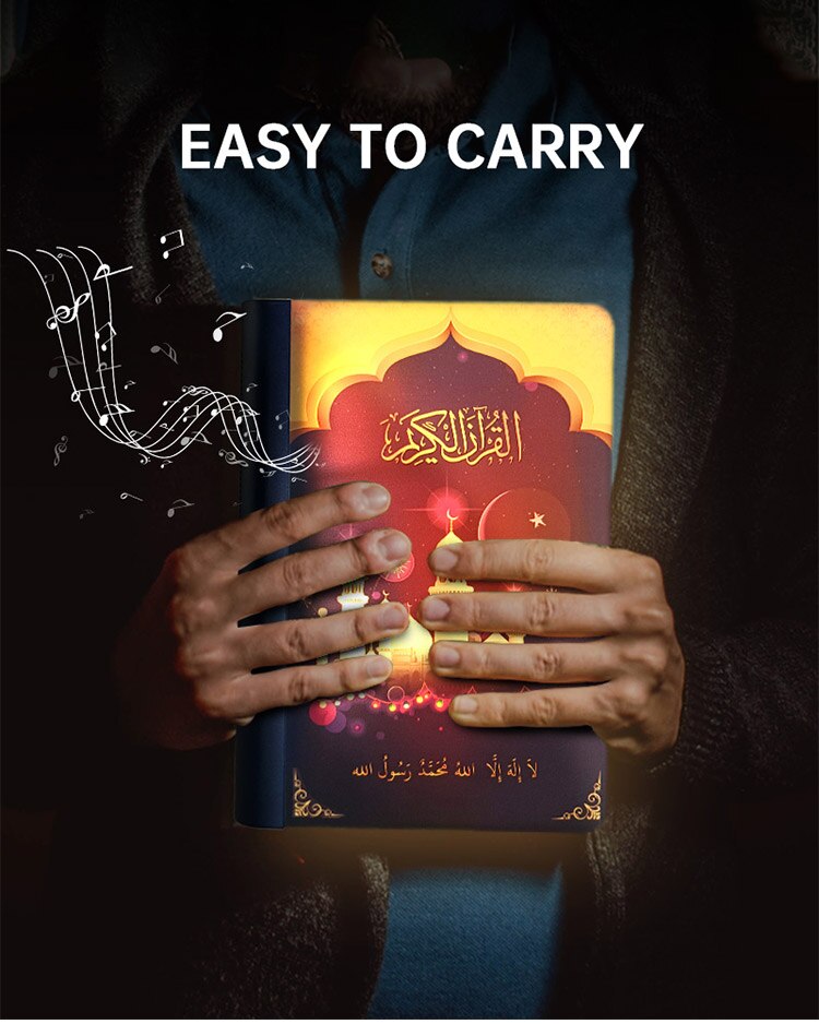 Equantu Islam Al Quran Mp3 Speler Koran Boek Lamp Nachtlampje Digitale Koran Speaker Heilige Koran Muziekspeler
