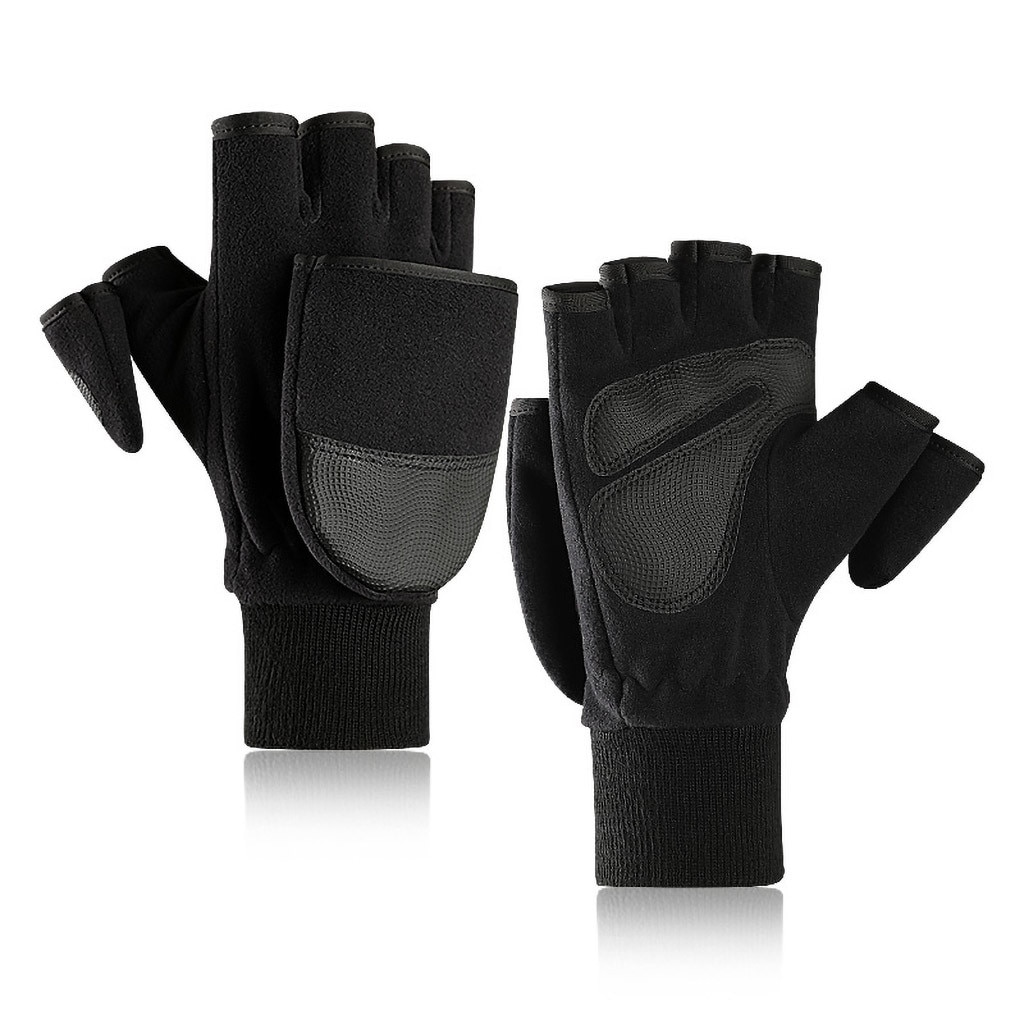 1 pair gloves Winter Thick Warm Men's Gloves Outdoor Photography Gloves High photographer shooting gloves P #5: M