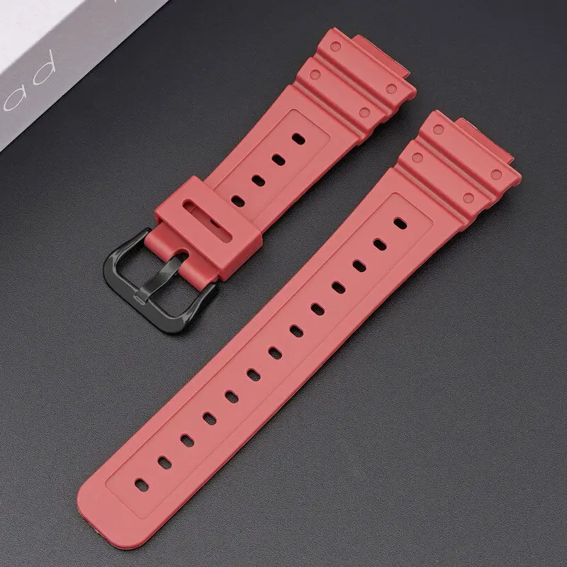 Gummi-Uhrenarmbänder für Casio DW6900 GA2100 GM2100. Hochwertiges Sport-Silikon-Uhrenarmband für DW5600-Serie, Uhrenzubehör: AZURE