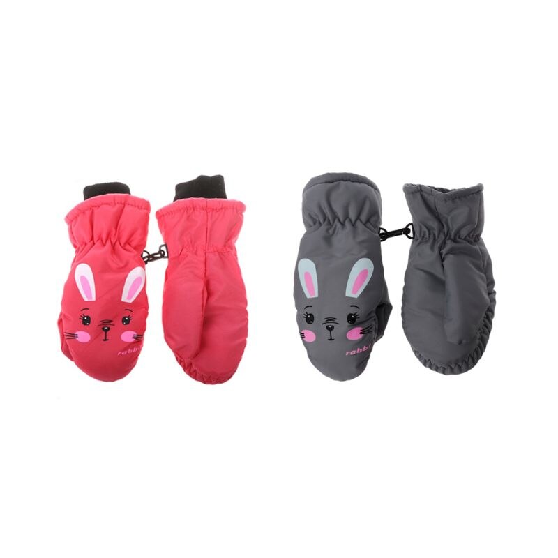 1 par crianças luvas à prova de vento para crianças meninos meninas esqui ciclismo escalada ao ar livre luvas inverno quente à prova dwaterproof água