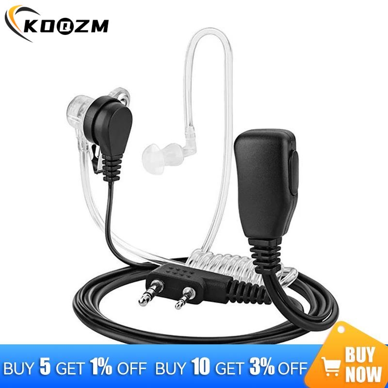 In-Ear ar ar Headphone, tubo acústico, segurança Bodyguard, fones de ouvido acústicos, rádio policial, segurança, 1pc