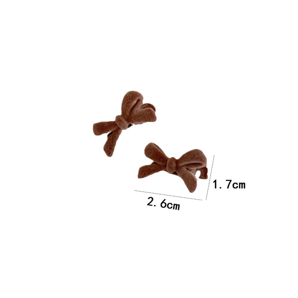 Horquilla de terciopelo con lazo para mujer, accesorios para el cabello, herramientas de peinado, pinzas para el cabello con lazo, Mini horquillas