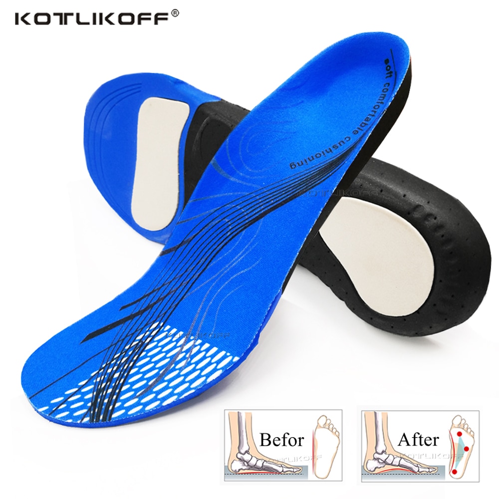 Orthopedic Insoles For Flat Feet Hard Arch Support Shoe Pads Premium EVA Super Light Surgery Plantar Fasciitis Foot Pain Insert