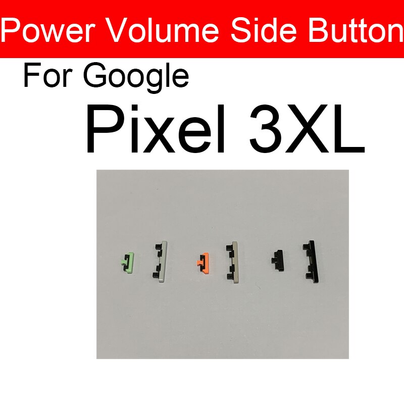 Power &amp; Volume Side Button For Google Pixel 3 3A 3XL XL Power Volume Side Key Repair Parts