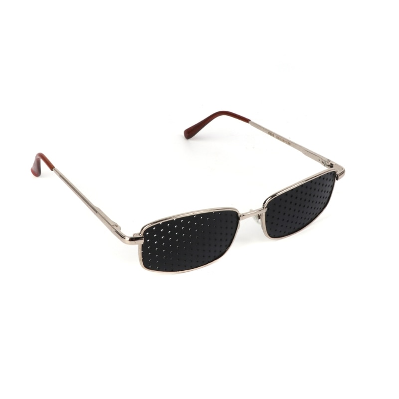 Metal Pinhole Glasses Exercise Eyewear Eyesight Improvement Vision Training M2EA