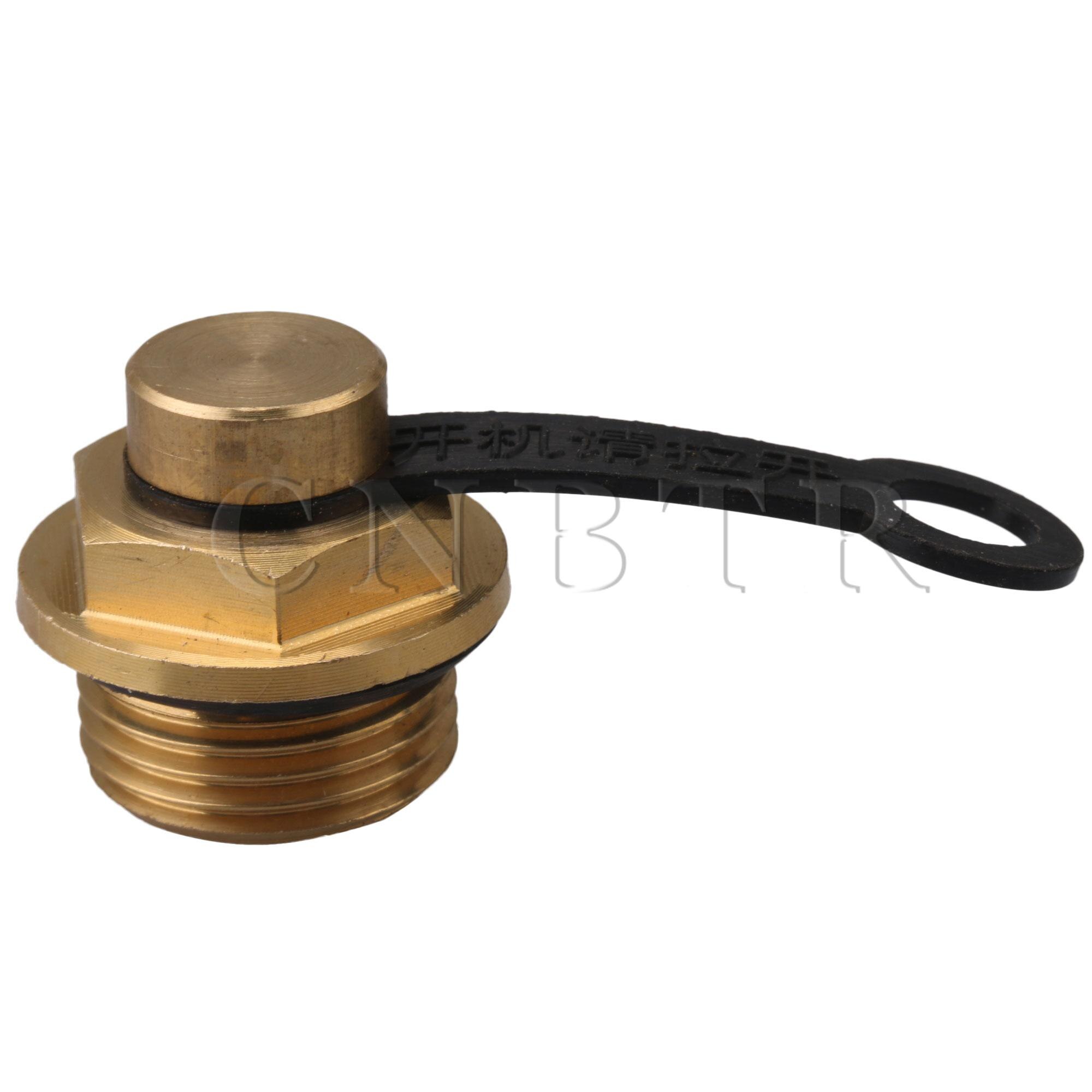 CNBTR M18 Thread Dia Billet Engine Valve Cover Oil Caps 1.5mm Tooth Gap Brass