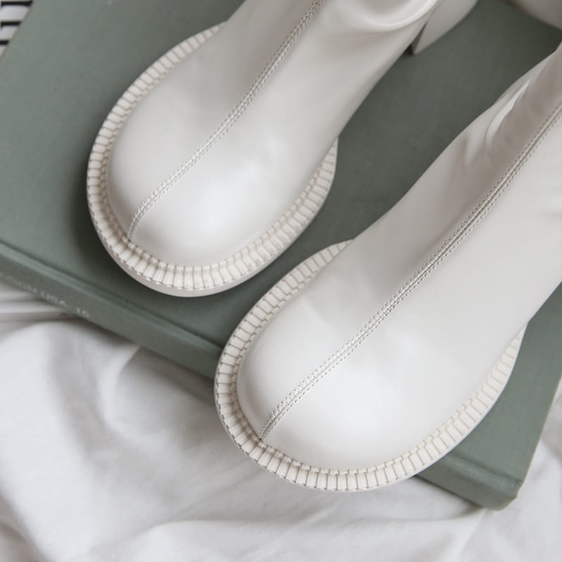 Grote hoofd stretch schoenen dames grove hak rits chelsea martin laarzen