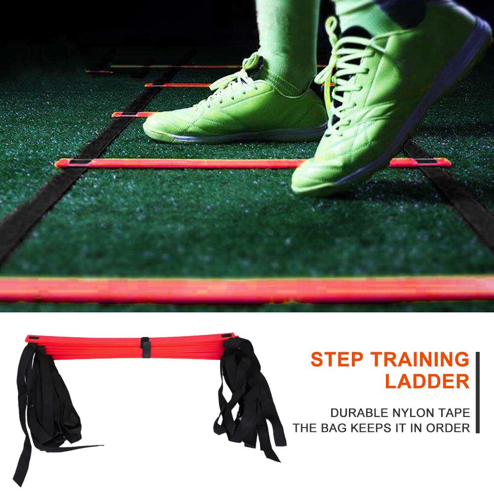 Training Stairs Agility 12 Rung High Plastic Portable Delicate Nylon Straps Ladders Football Tab Speed Ladder