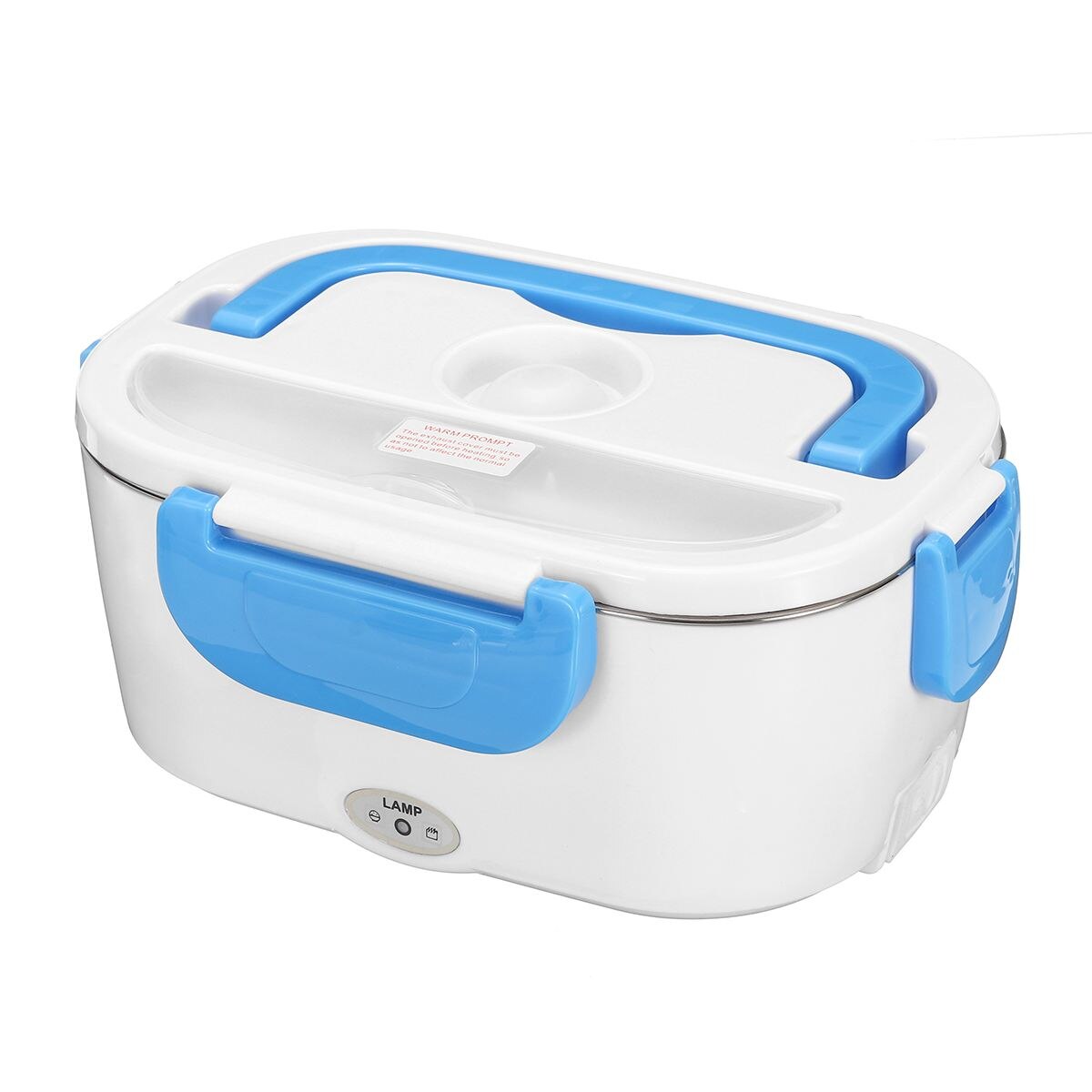 Portable Electric Heating Food Warmer Container Lunch Box Stainless Steel Home Bento Storage Heated Kids Dinnerware Car EU Plug