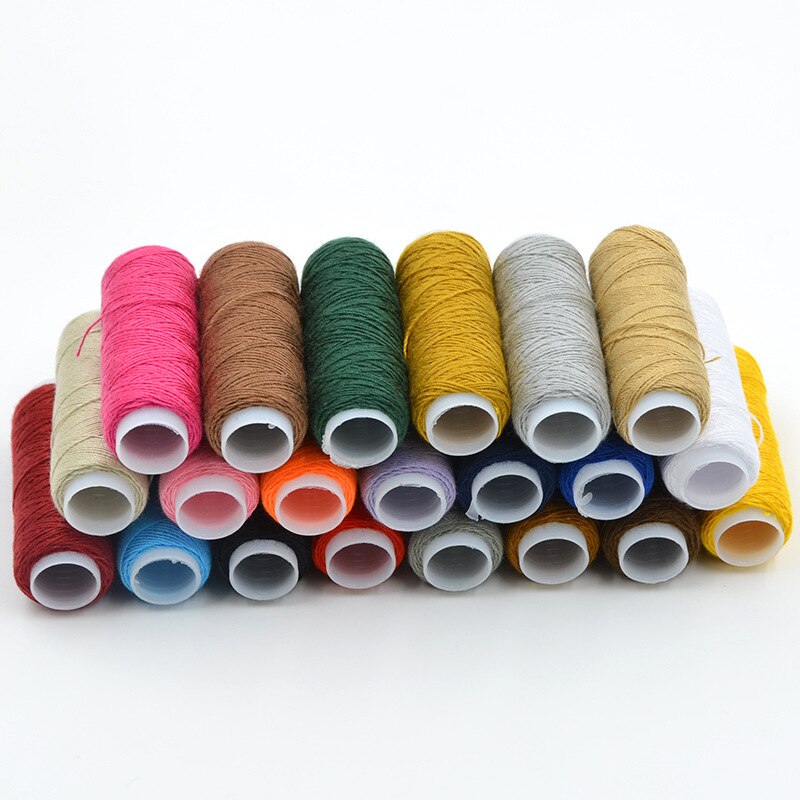 5 pcs/lot jean surverrouillage fils à coudre 50M fort Polyester fil Machine à coudre couture main artisanat accessoires 16 couleurs