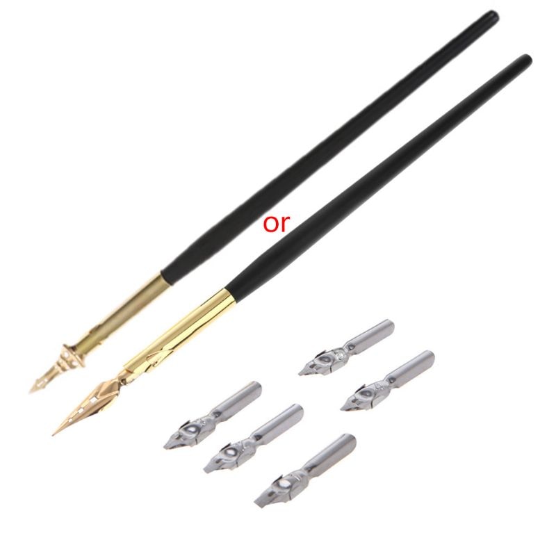 Drawing Dip Nib Pen Set Writing Antique
