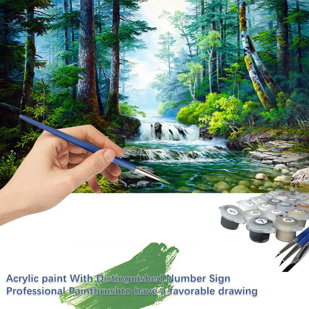 Landscape Painting By Numbers Pictures Home Decor Oil Paint Acrylic Painting Diy Paintings Paint Canvas Oil Painting 40X50cm FM