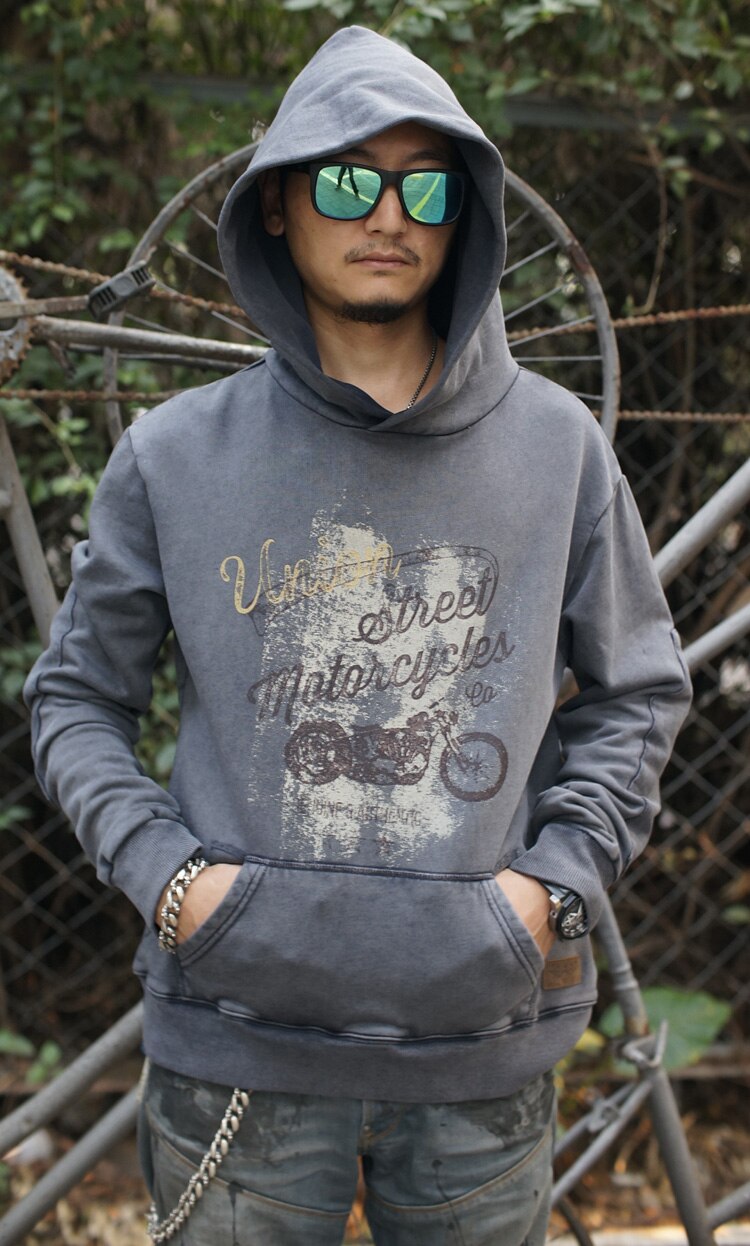 UglyBros-Sudadera con capucha de manga larga para hombre, ropa deportiva para motorista: XXXL