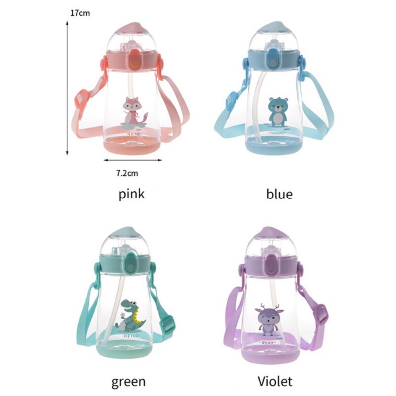 Babys drikkekop baby drikkekop halm kop studenterrem drikkekop 380ml bpa gratis