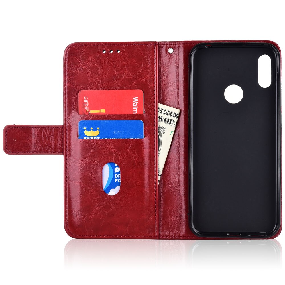 Y6s jat -lx3 jat -l29 jat -lx1 jat -l41 hoesje flip leren hoesje voor huawei  y6s y6 s hoesje achterkant telefoonhoesje op  y6s hoesje
