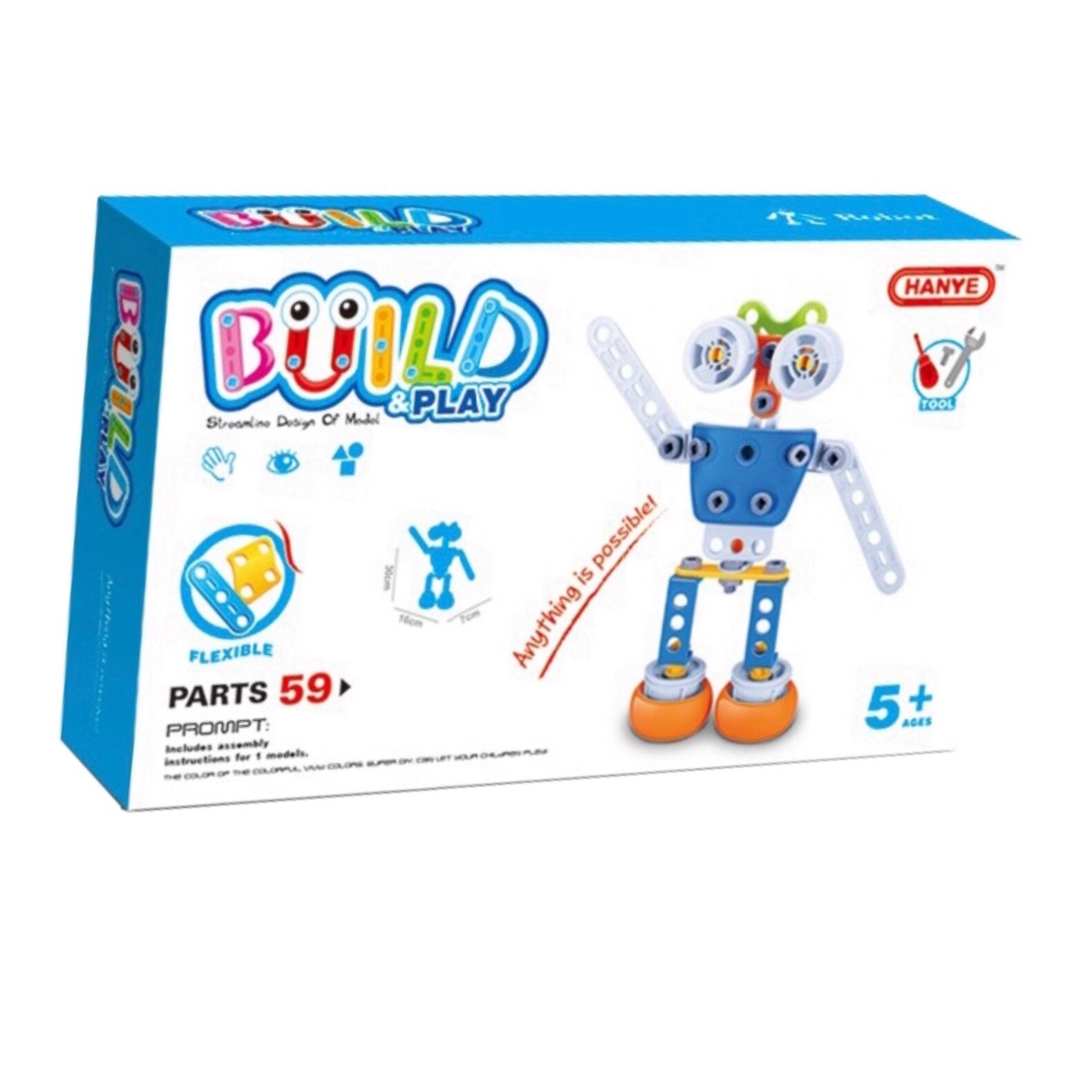 Hanye Vidali Trainer Puzzel Bouwen En Spelen Robot J7709