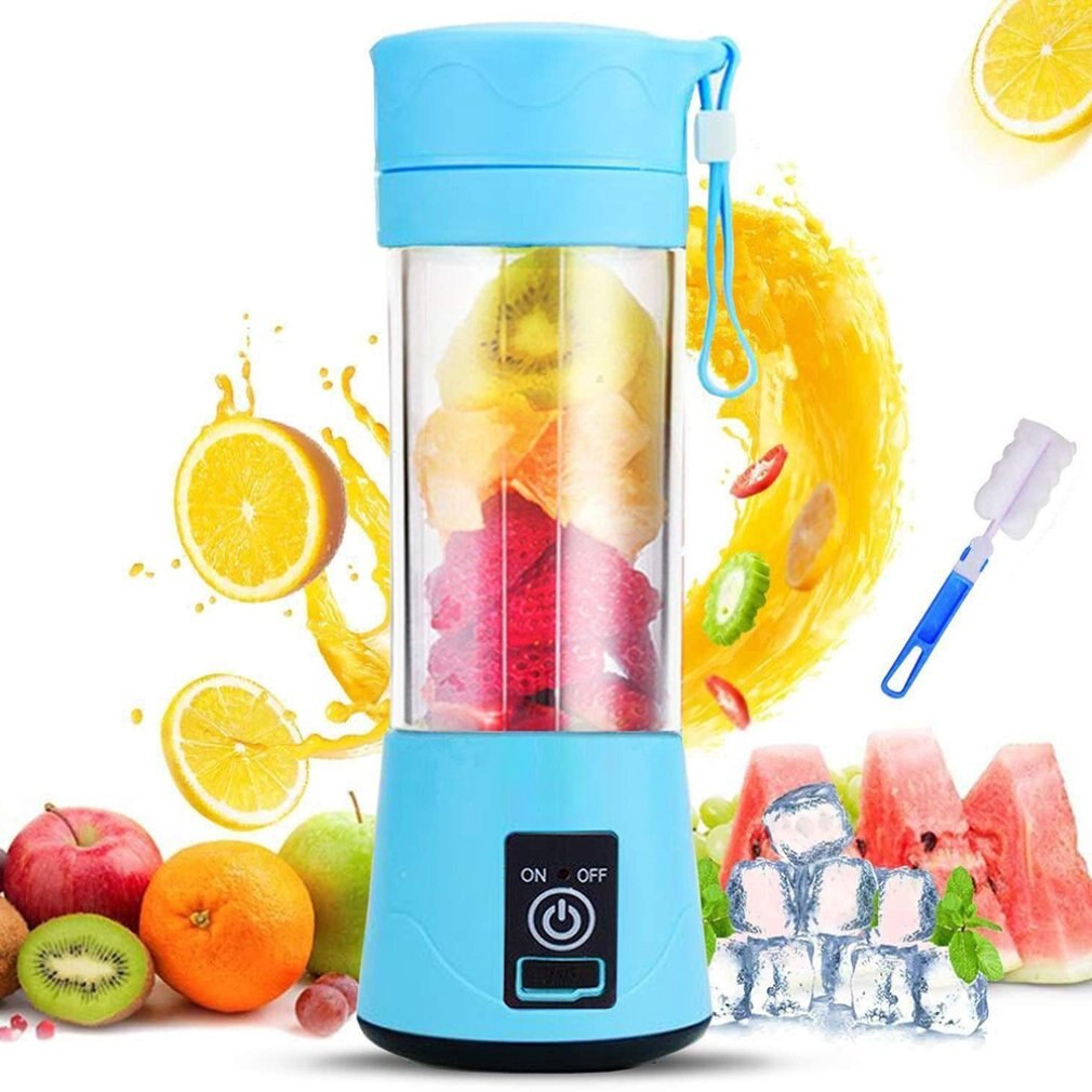 USB Rechargeable Personal Blender Electric Mini Blender Fruit Smoothie Baby Food Juicer Cup with Updated 6 Blades