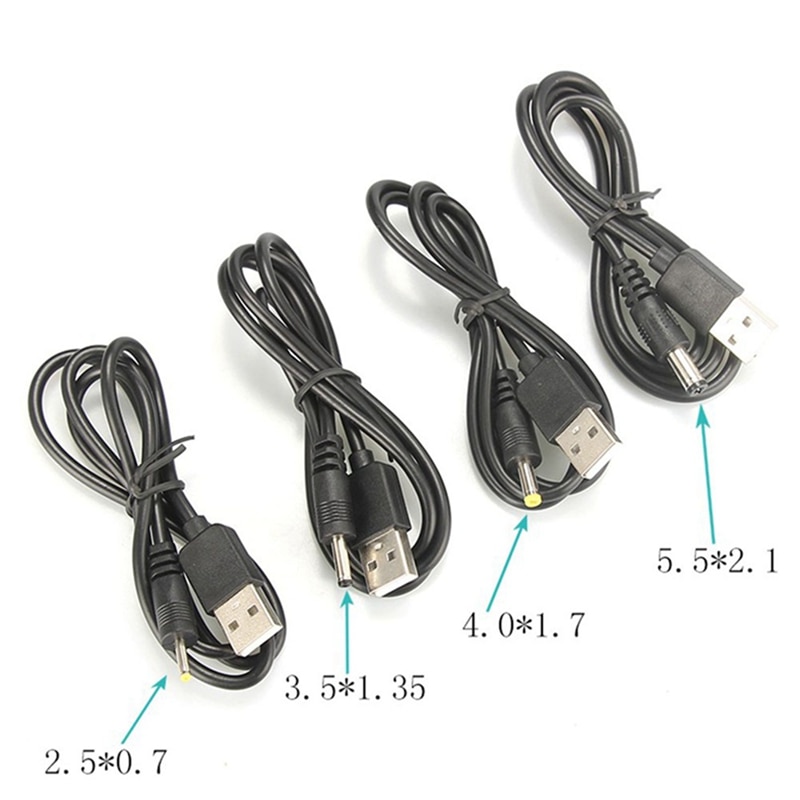 1 stks USB Naar 5.5*2.1/2.5*0.7/4.0*1.7mm DC Power Kabel 5 v Adapter Jack Power Charger Kabel Connector Tablet Speaker