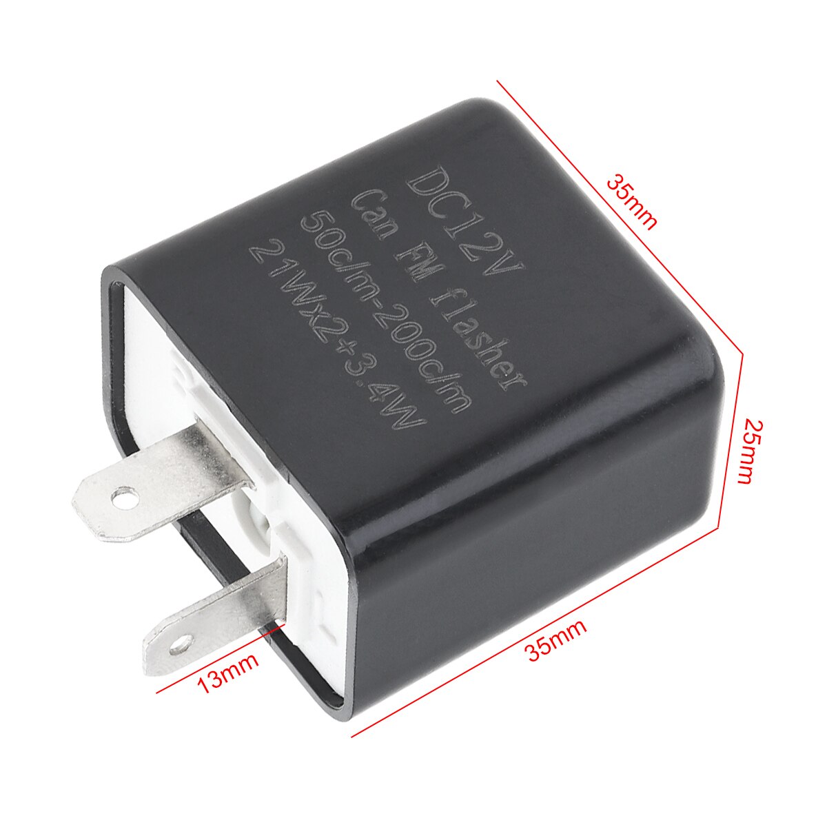 Motorcycle LED flasher 12V 2 Pin Adjustable LED Diode Flash Relay Rotation Signal Indicator for Cross Riding Scooter Off Road